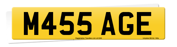 Registration number M455 AGE